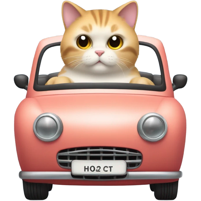 Romantic chonky cat coupe emoji