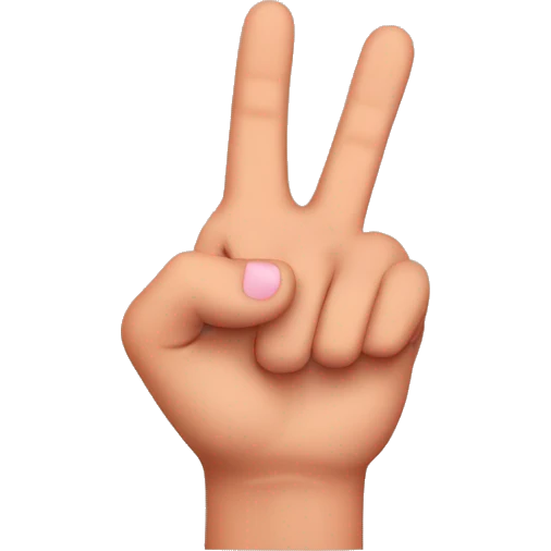 holding out pinky finger emoji
