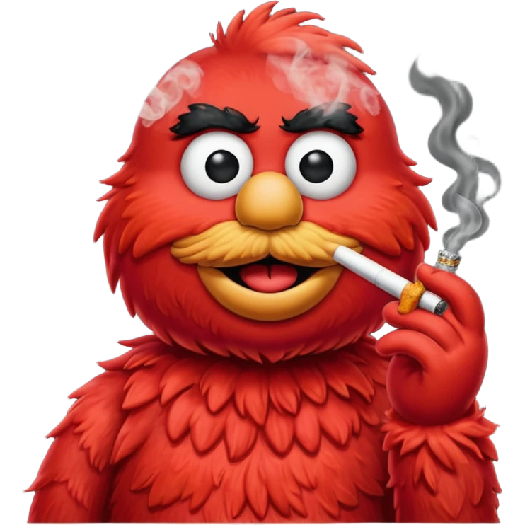 elmo smoking  emoji