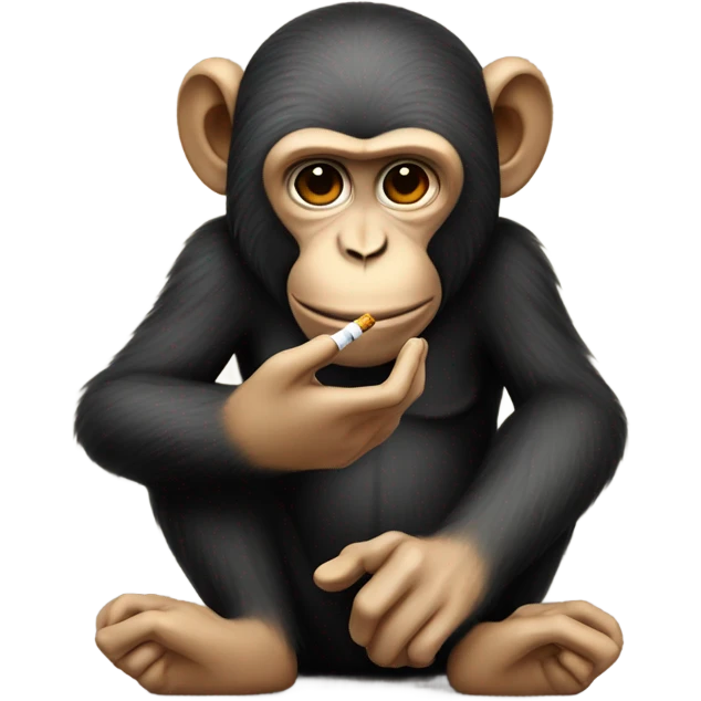 Monkey Smoking cigarette  emoji