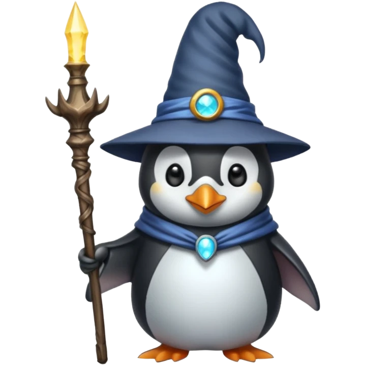 Penguin Wizard emoji