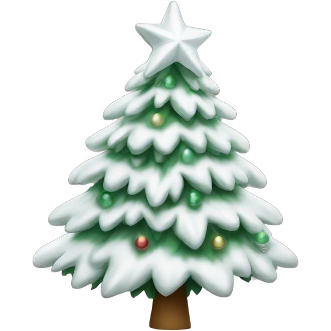 White Christmas tree emoji