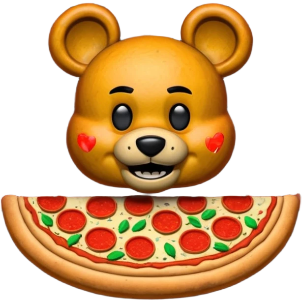 A pizzeria named Freddy's Fazbear pizza  emoji