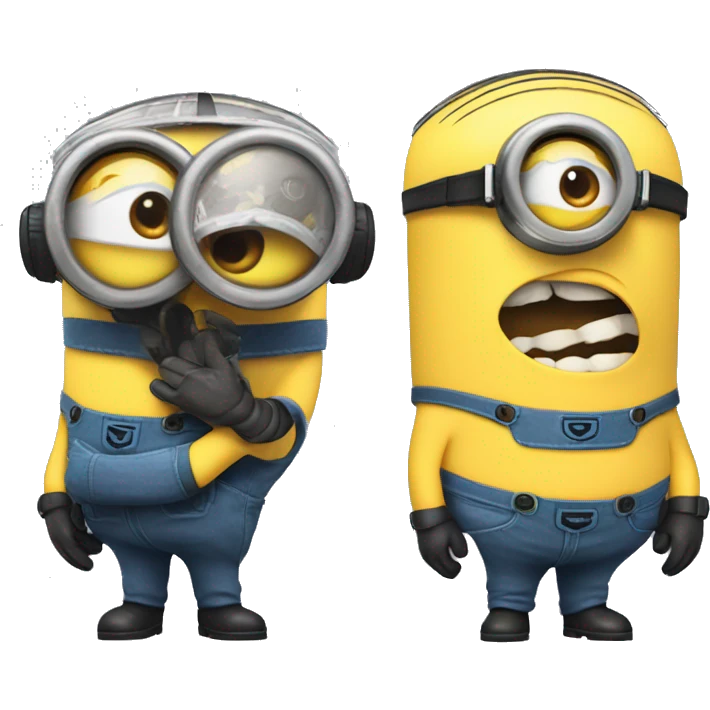 Despicable 4 character mega minion  racing driver emoji