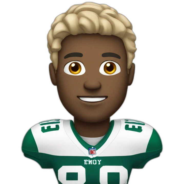 white man man, football player emoji
