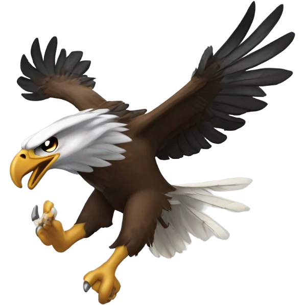 Philadelphia eagle attacking kansas city chief emoji