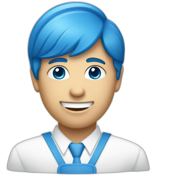 world health organization icon blue emoji