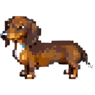 brown dachshund emoji