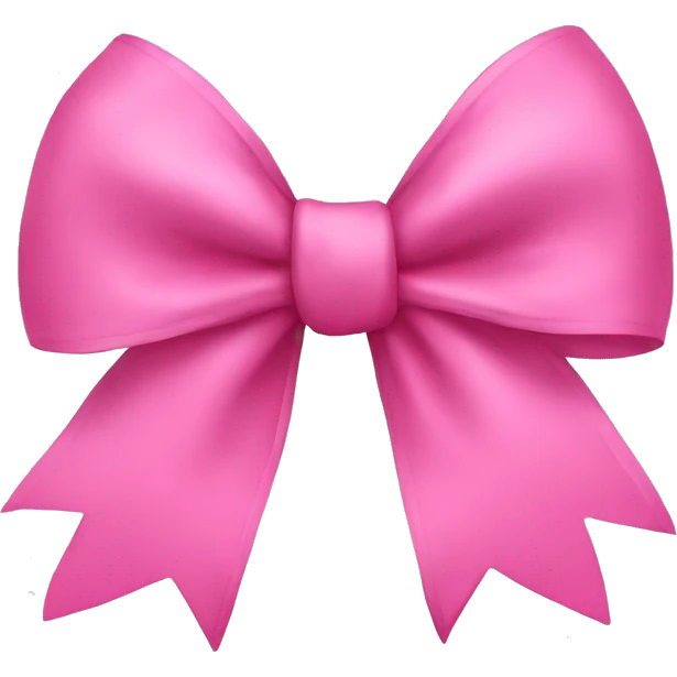 pink bow emoji