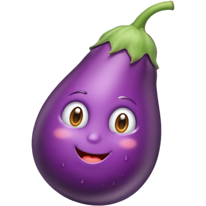 Eggplant sweating milk  emoji