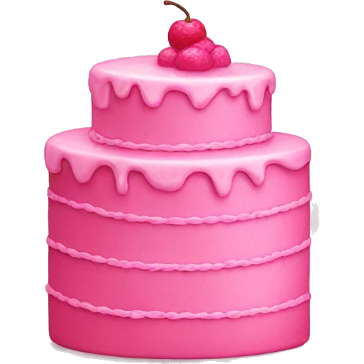 Pink cake emoji