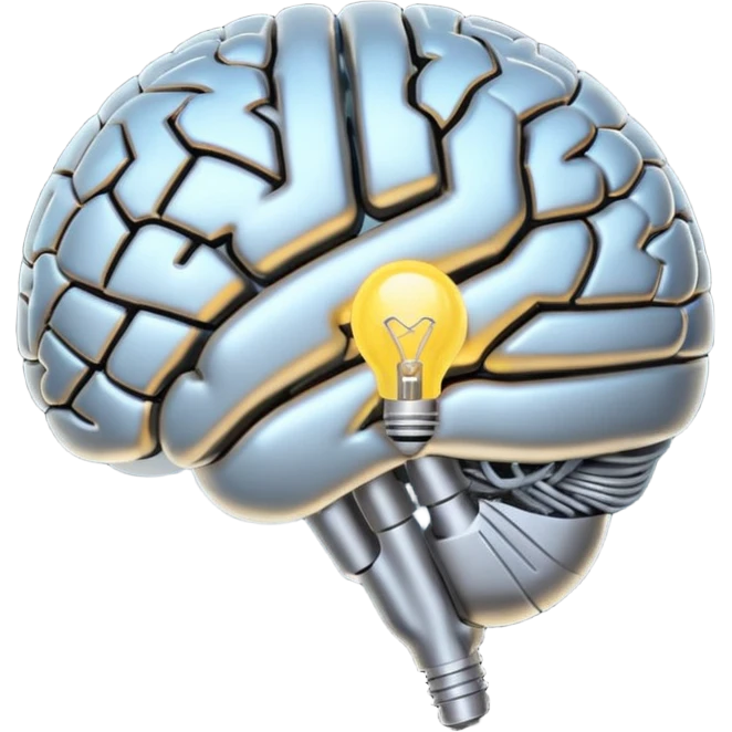 second brain connected to an idea and a task emoji