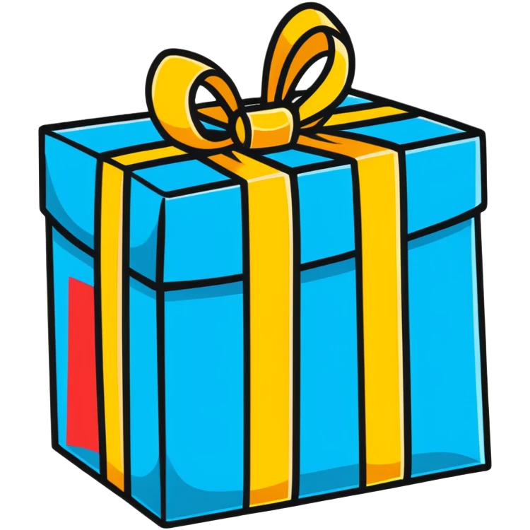 colorful wrapped gift emoji