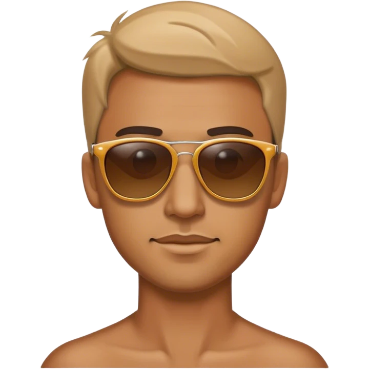 male portrait with sunglasses  emoji