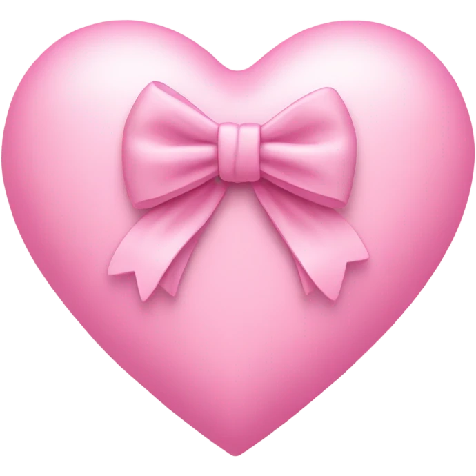 pink heart with light pink bow emoji