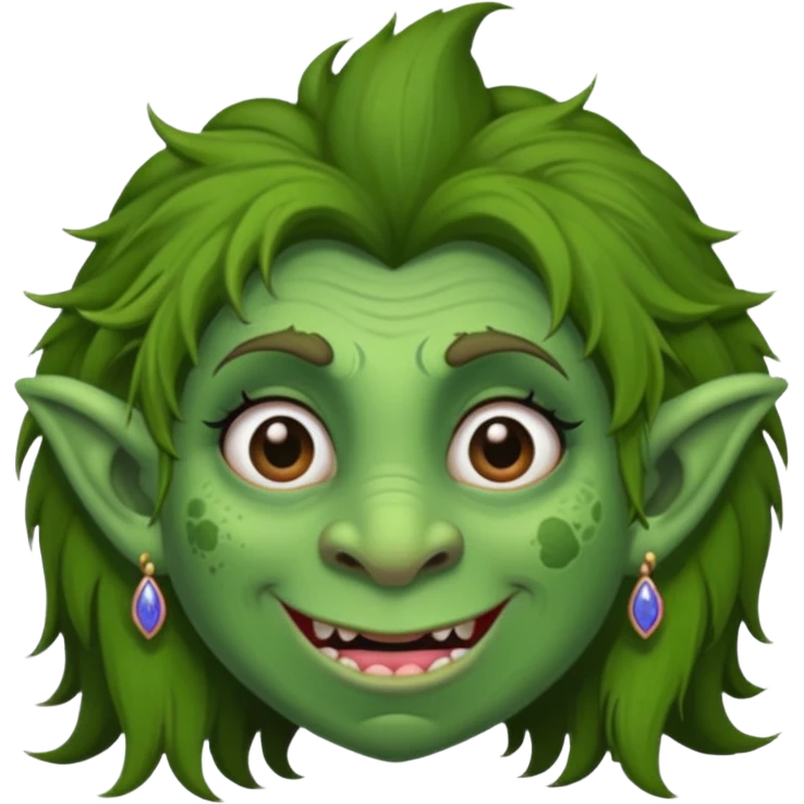 Princess troll ugly emoji