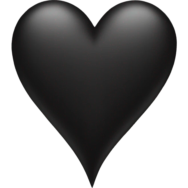 Black hearts emoji