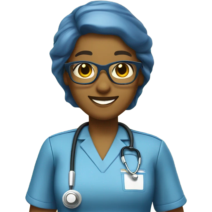 Nurse yellow blue color emoji