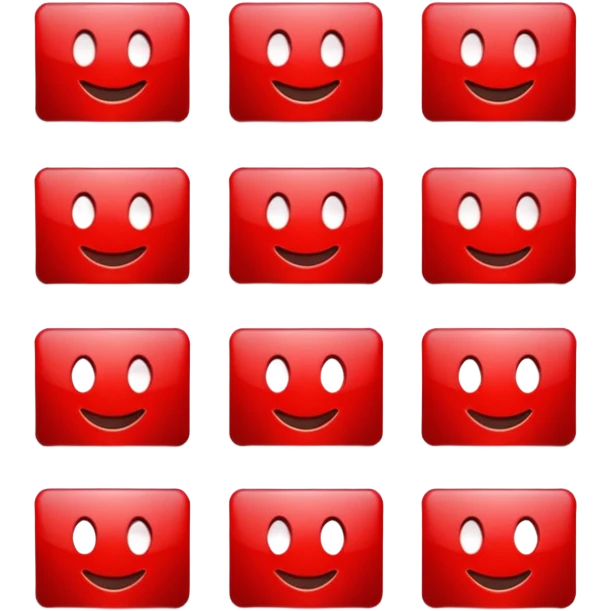 Make a card emoji on which there is reverse sign in red colour  emoji