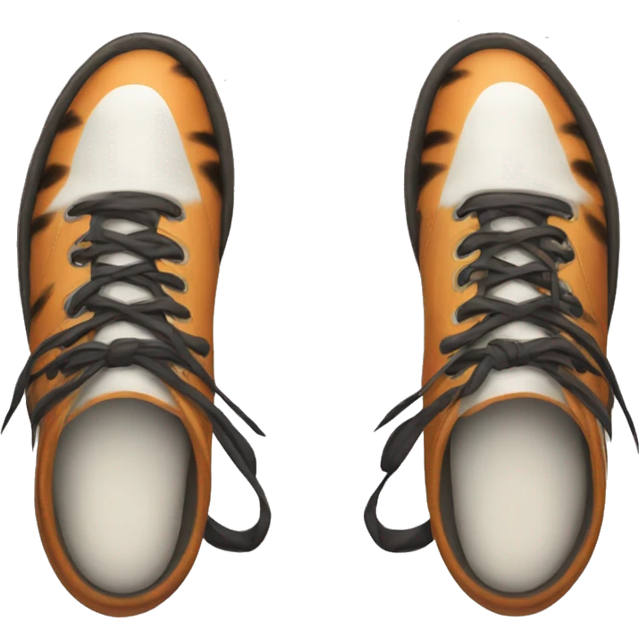 Pair of tiger paw shoes with big claws  emoji