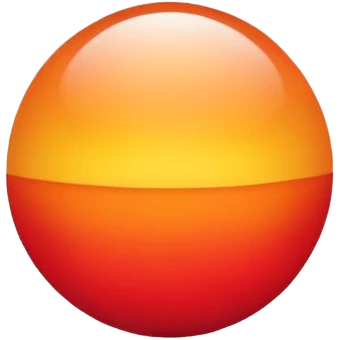A sunset sun with orange and red gradients emoji