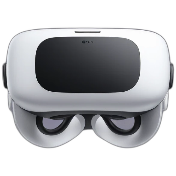 White Oculus quest emoji