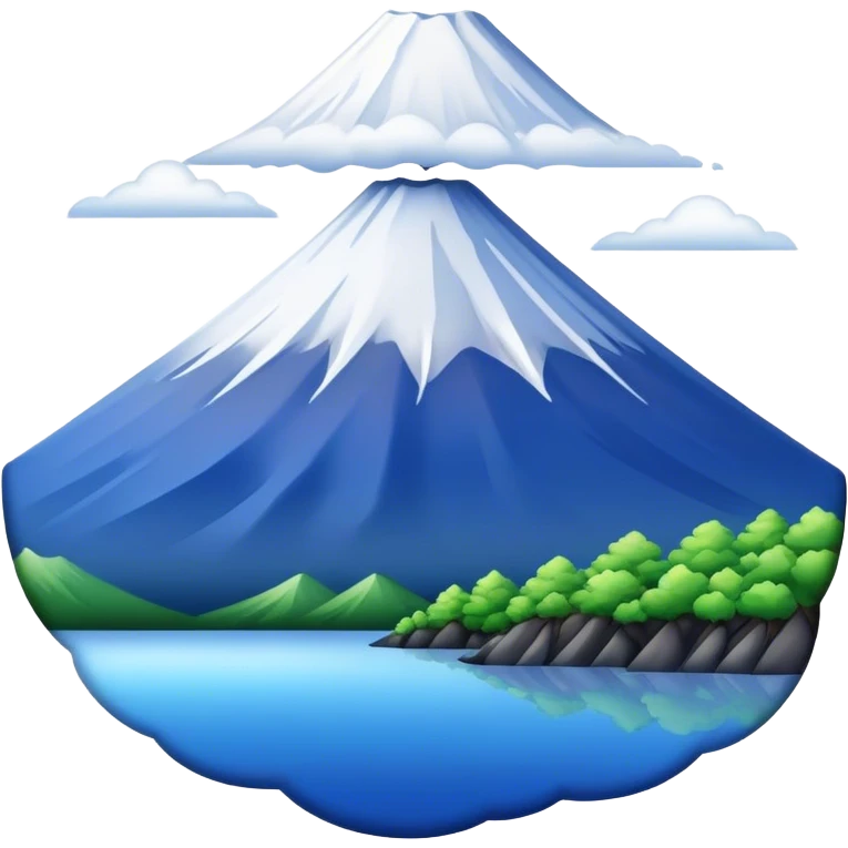 mount fuji, no frame emoji