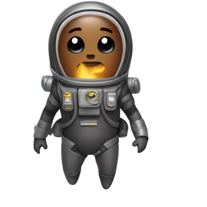 Poo with a jet pack emoji