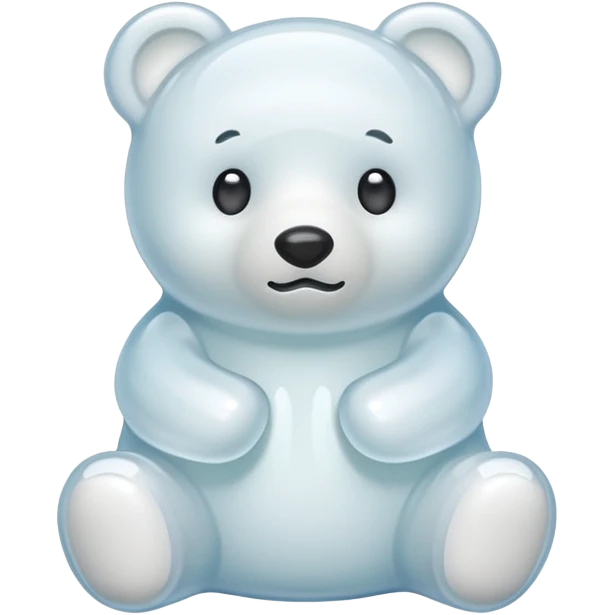 white jelly bear  emoji