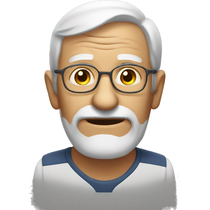 Old man side eying  emoji