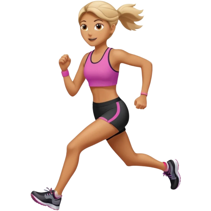 Woman running emoji