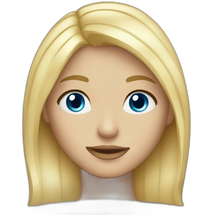 Blond Blue Eyes Girl emoji