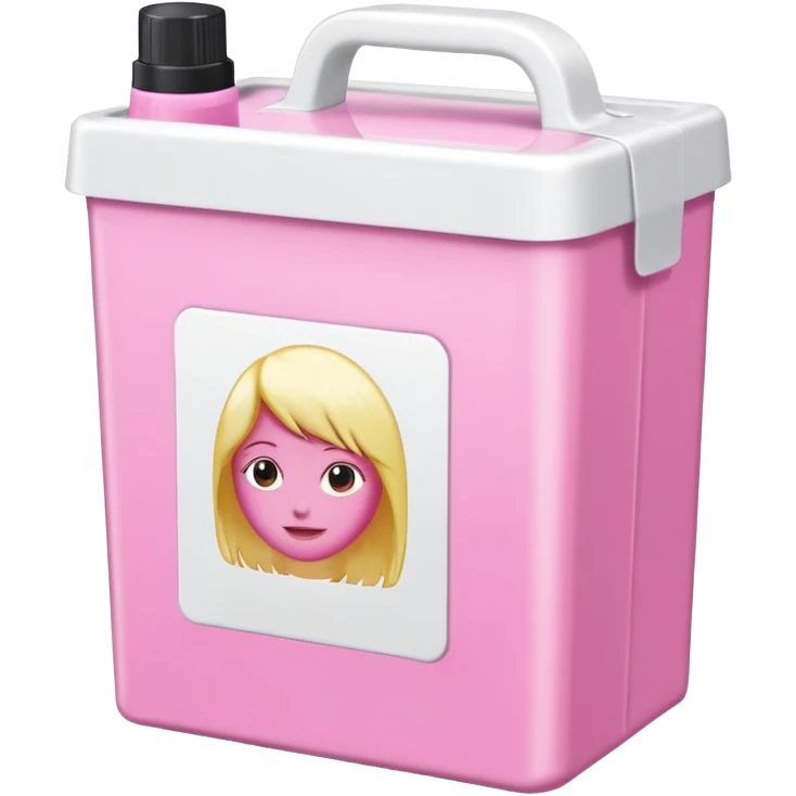 hair bleach product in pink package emoji