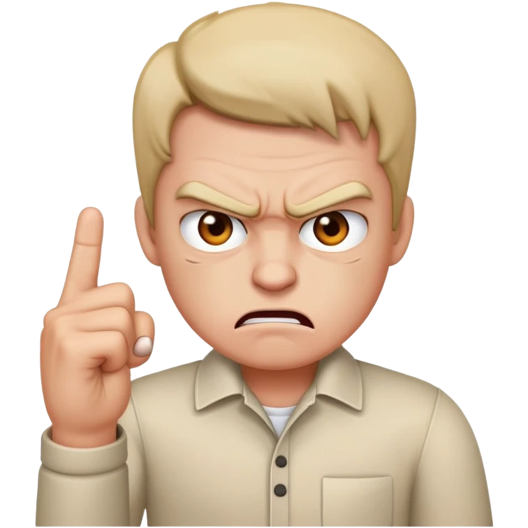 angry face with middle finger emoji