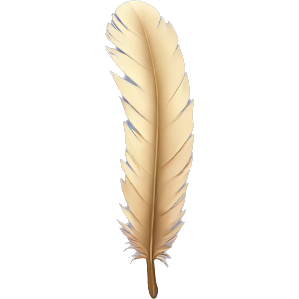 Bird feather emoji