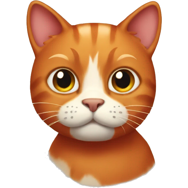 Red cat emoji