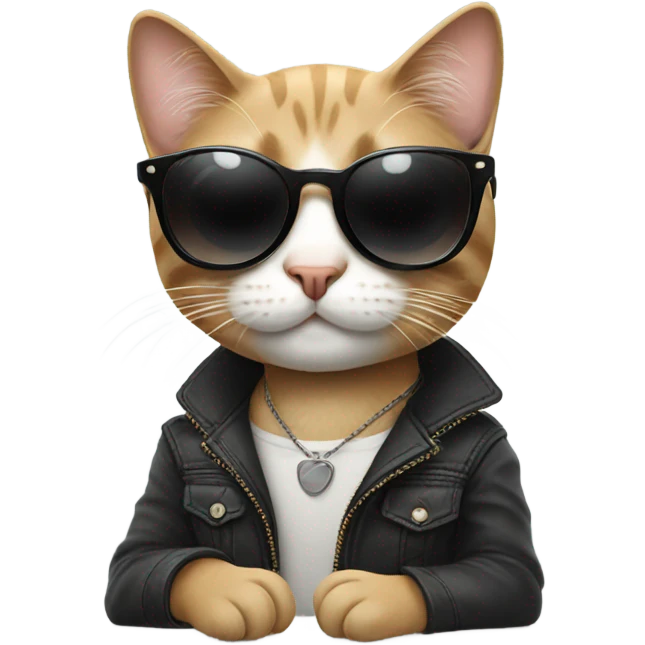 Cat with sunglasses emoji