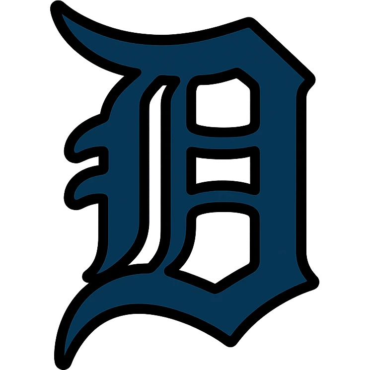 Detroit Tigers old English D logo emoji