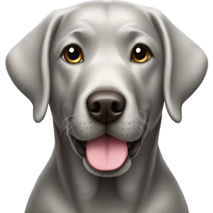 Silver Labrador  emoji