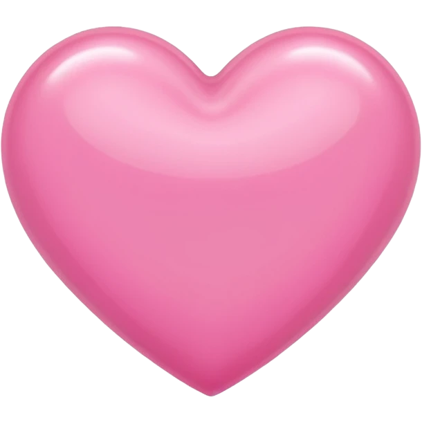 A pink heart design by ribon emoji
