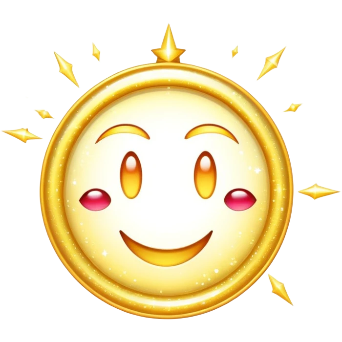 sparkling sign with a wink symbol, no face emoji