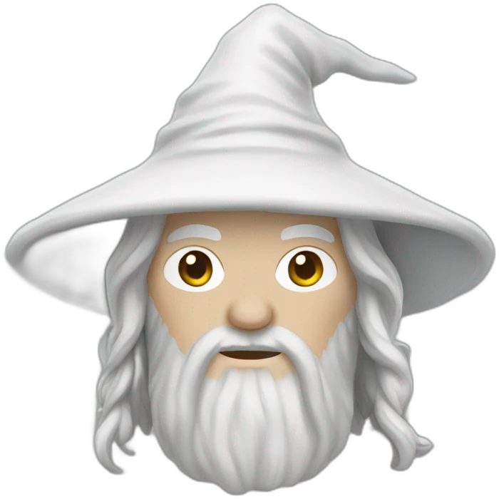 White gandalf emoji