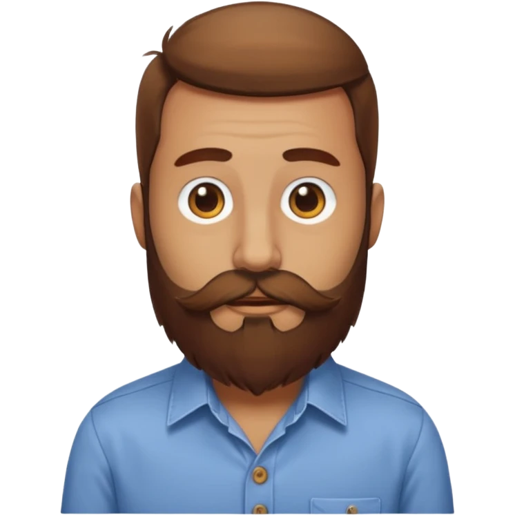 bearded bird with shirt emoji