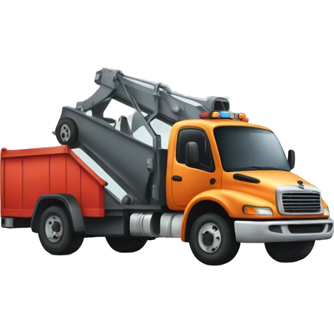 tow truck with loading space  emoji