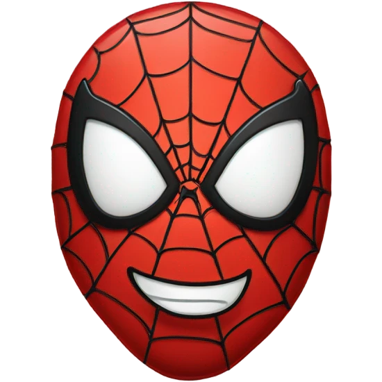 Spider-Man with a smiling face emoji