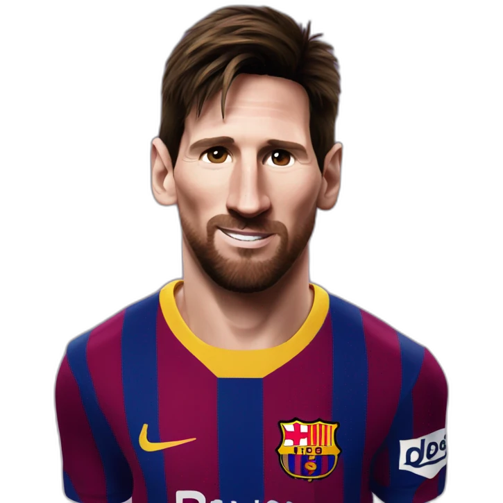 Messi at Barcelona emoji