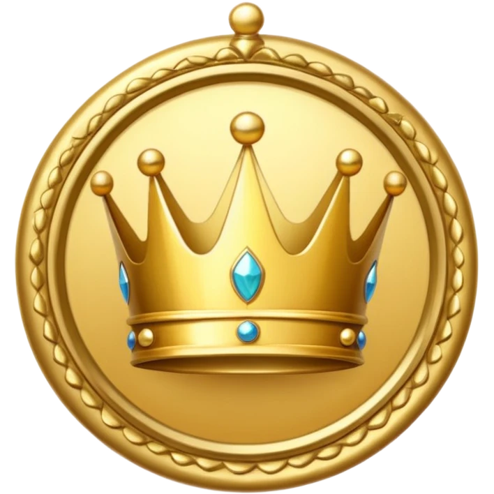 A gold badge with a crown for a paid subscription, indicating level 4. emoji