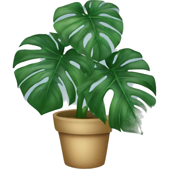 christmas monstera  emoji