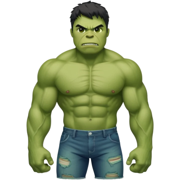 Hulk with a Clean Outfit emoji