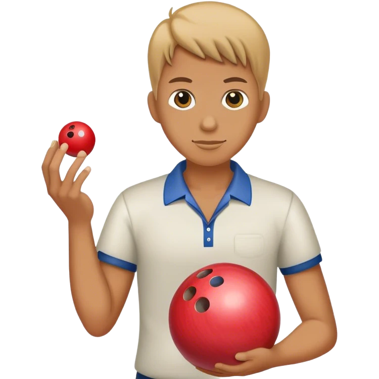 "볼링공을 들고 있는 사람" emoji